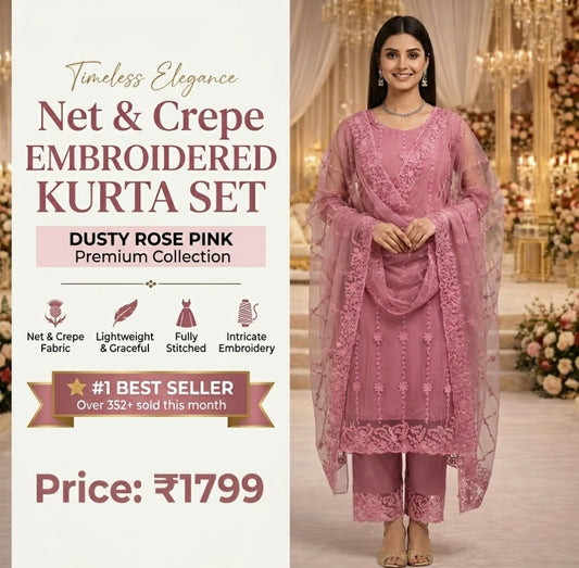 Kurta With Dupatta And Bottomwear
