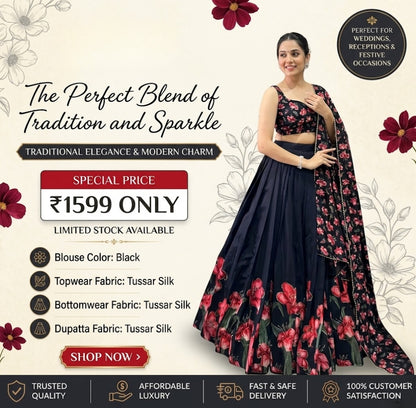 The Perfect Blend of Tradition And Sparkle Lehenga Choli