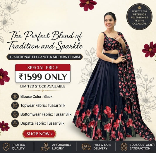 The Perfect Blend of Tradition And Sparkle Lehenga Choli