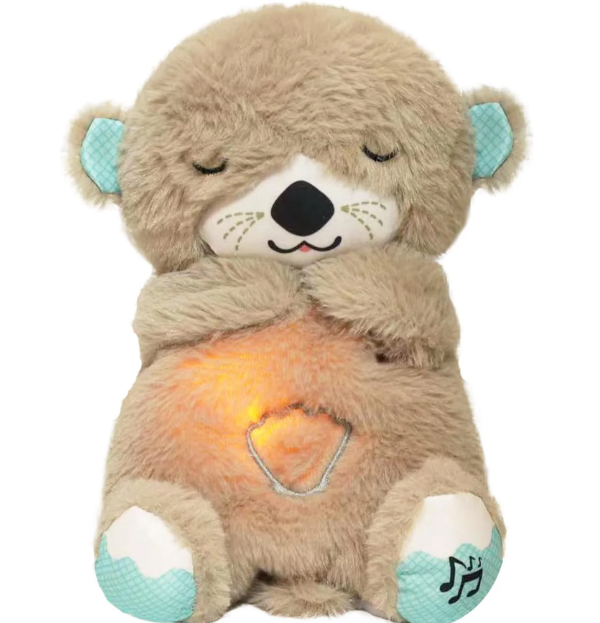 Music Otter Education of Sound and Light Soothing Sound Sleep Otter Baby Put to Sleep Music Breathing Teddy Bear