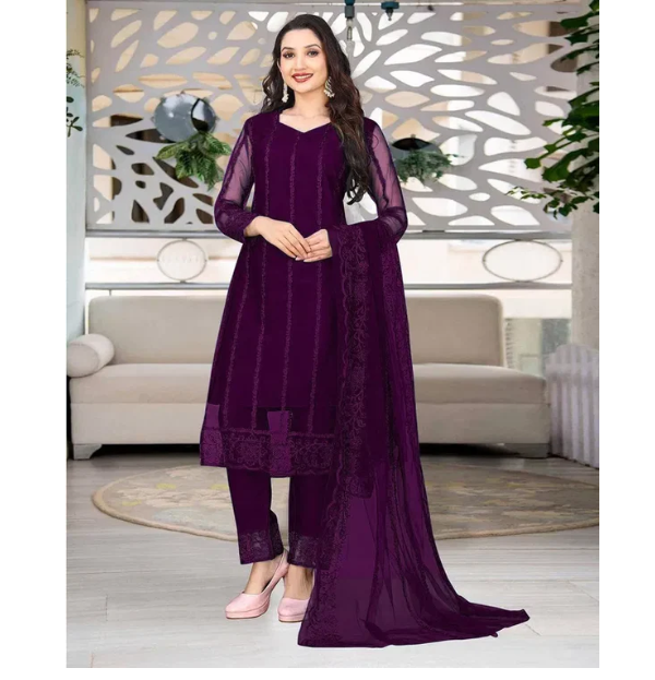 Kurta With Dupatta And Bottomwear